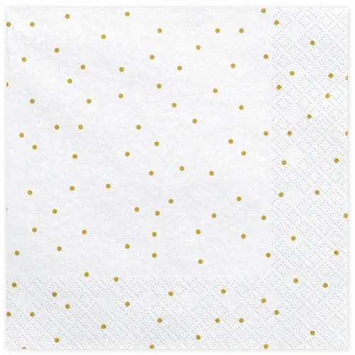 Guardanapos Pintinhas Douradas